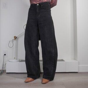 Luna Barrell shape Wide Leg Jeans - Black